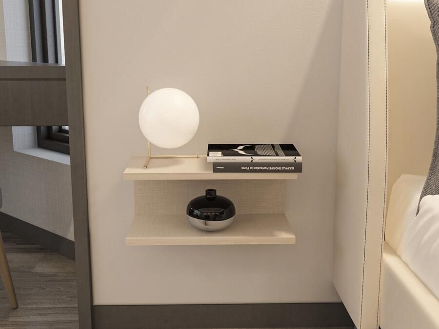 Mobistoxx Zwevend nachtkastje RAMEN 45 cm kasjmier