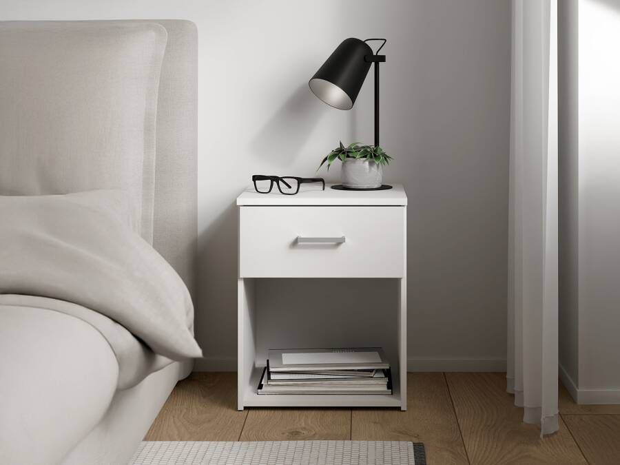 Mobistoxx Nachtkastje SPACIO 1 lade wit