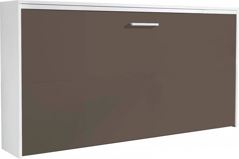 Mobistoxx Opklapbed ALBANO 90x200 cm wit lava grijs