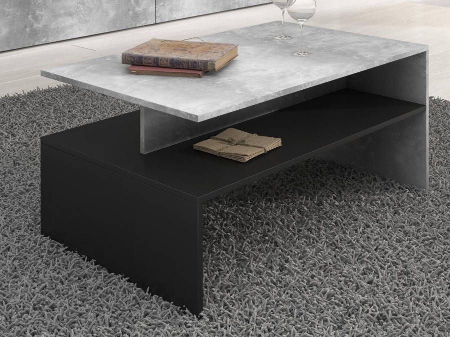 Mobistoxx Salontafel BABEL beton zwart