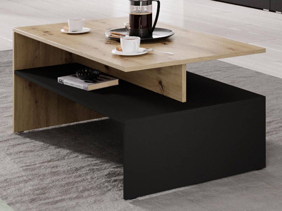 Mobistoxx Salontafel BABEL eik artisan zwart
