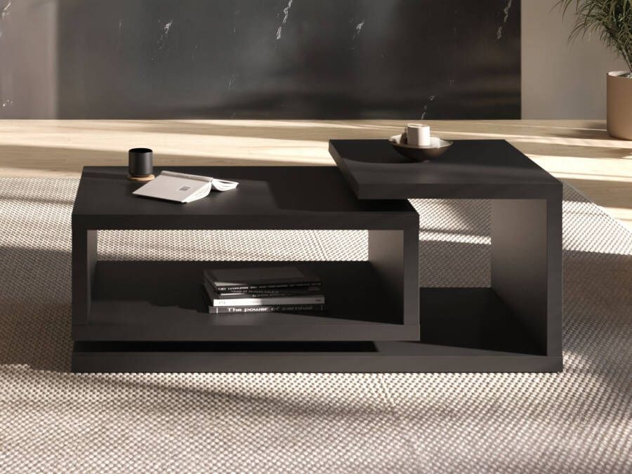 Mobistoxx Salontafel BOTSWANA rechthoekig 120 cm zwart