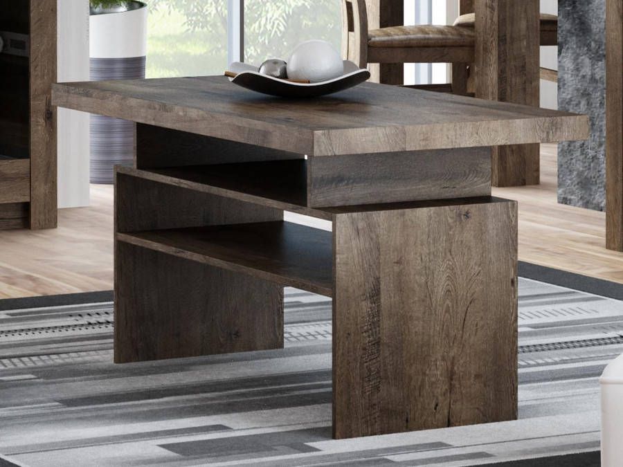 Mobistoxx Salontafel INDY 120 cm donkere es