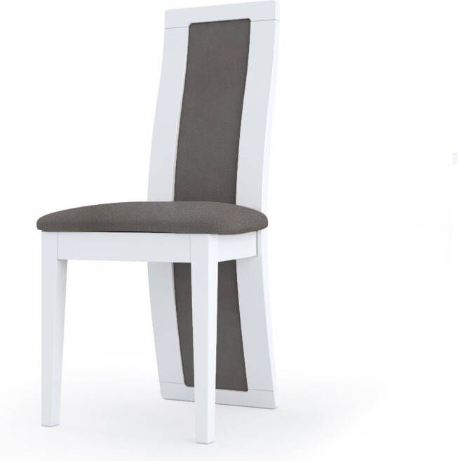 Mobistoxx Set van 2 stoelen DAYOKA hoogglans wit grijs