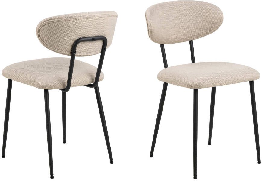 Mobistoxx Set van 2 stoelen DENNIS beige