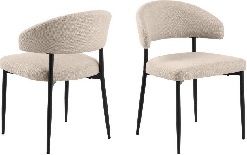 Mobistoxx Set van 2 stoelen EDDIE beige