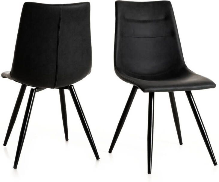 Mobistoxx Set van 2 stoelen MARNOIX zwart