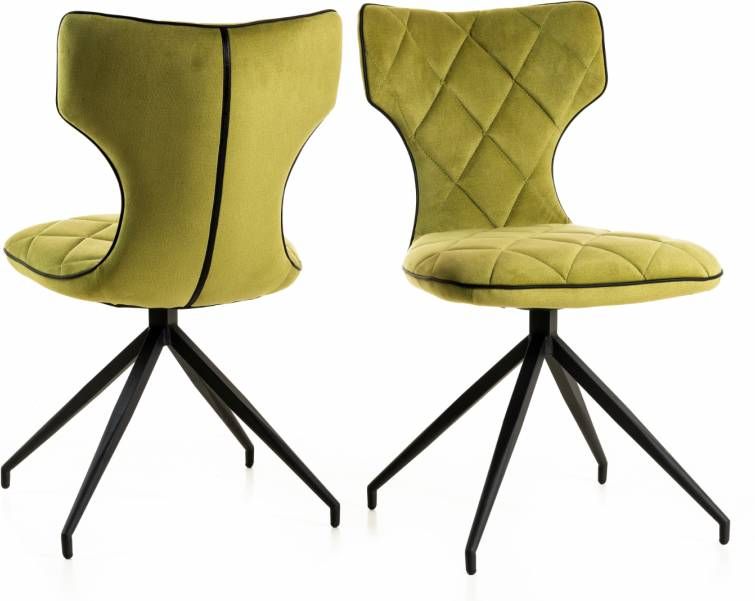 Mobistoxx Set van 2 stoelen MILAN groen