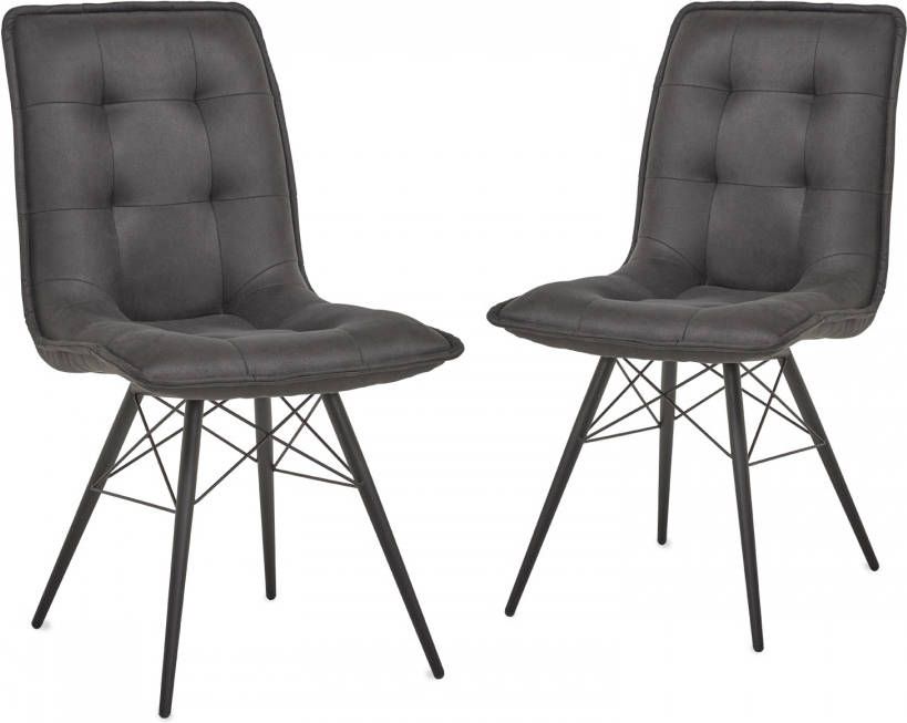 Mobistoxx Set van 2 stoelen OTTA antraciet