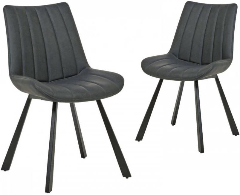 Mobistoxx Stoel OTTIZ vintage antraciet zwart