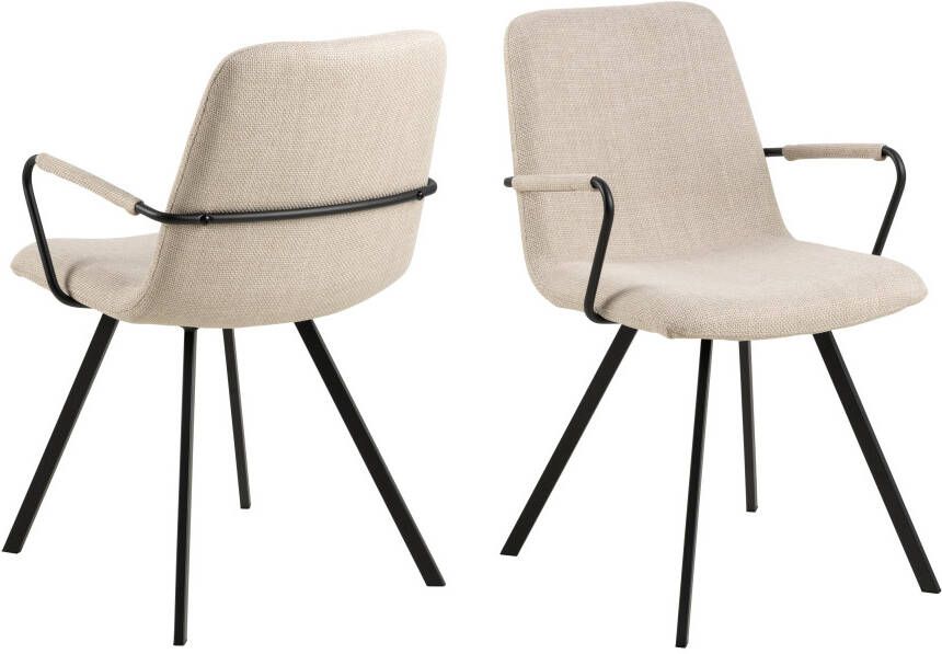 Mobistoxx Set van 2 stoelen SELORIA beige