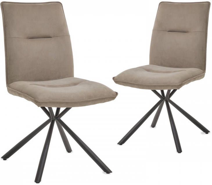 Mobistoxx Set van 2 stoelen TIMMO bruin