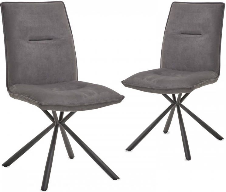 Mobistoxx Set van 2 stoelen TIMMO grijs