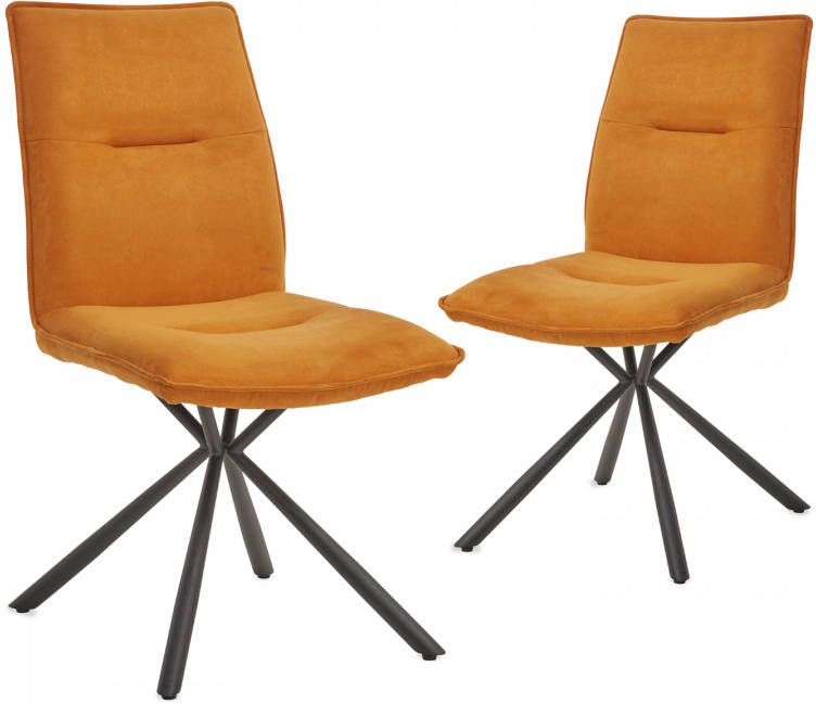 Mobistoxx Set van 2 stoelen TIMMO oranje