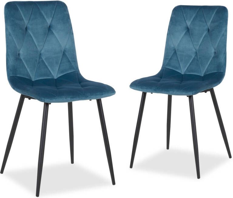 Mobistoxx Set van 4 stoelen DEMOLOS blauw