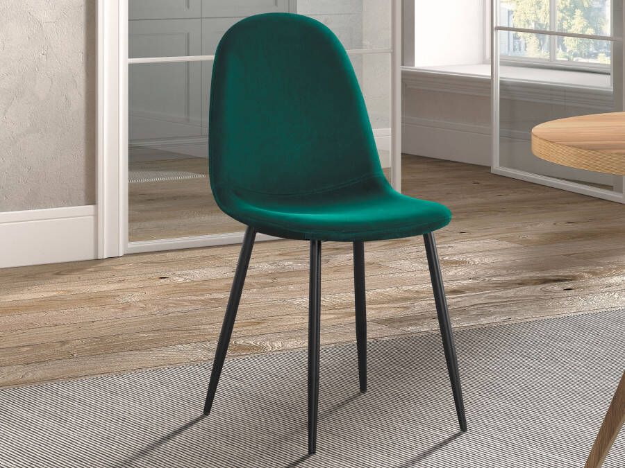 Mobistoxx Stoel BOYA fluweel groen