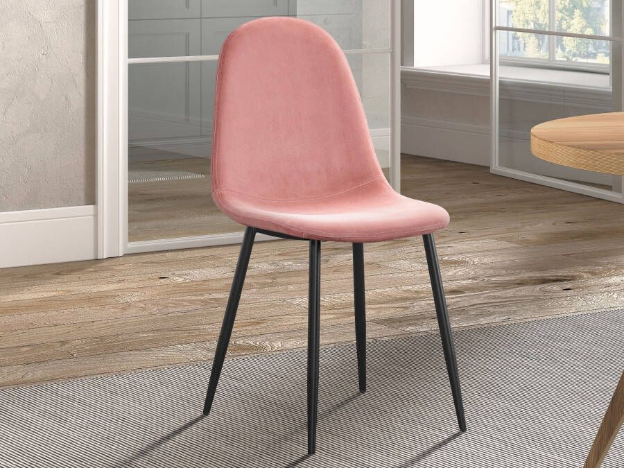 Mobistoxx Stoel BOYA fluweel roze