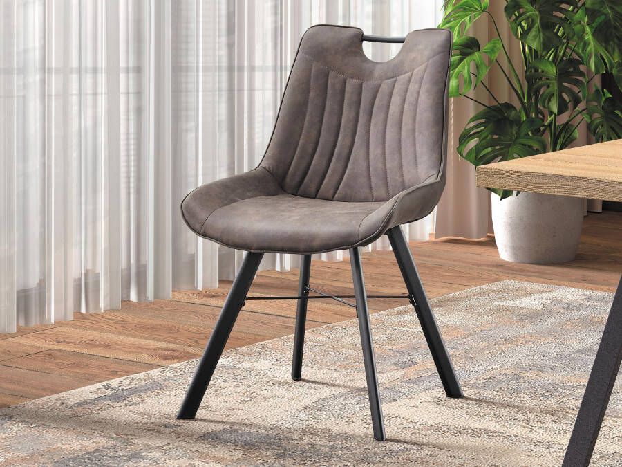 Mobistoxx Stoel PAOLA donkergrijs