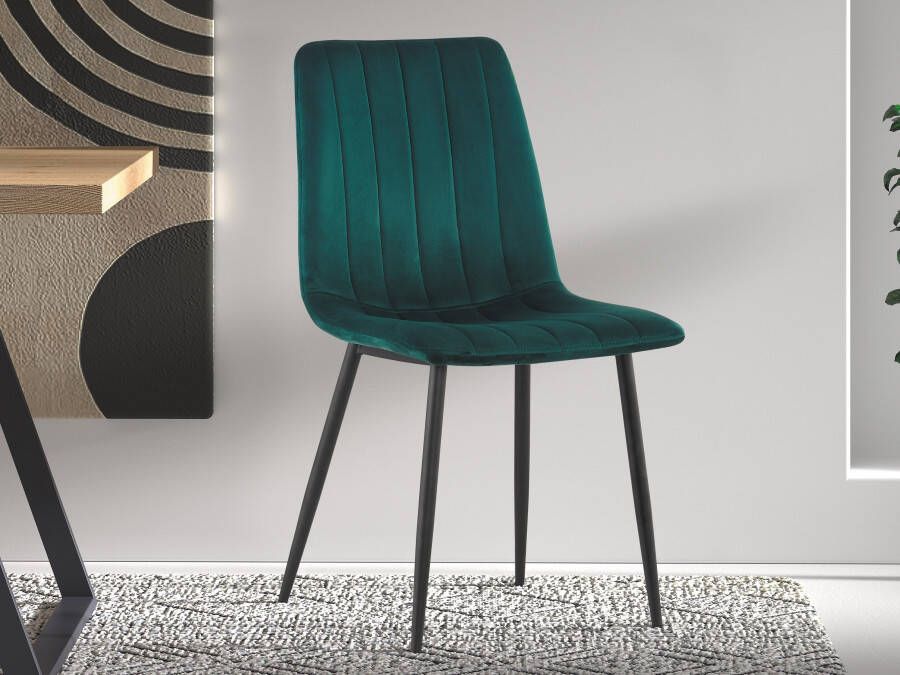 Mobistoxx Stoel WILLO fluweel groen