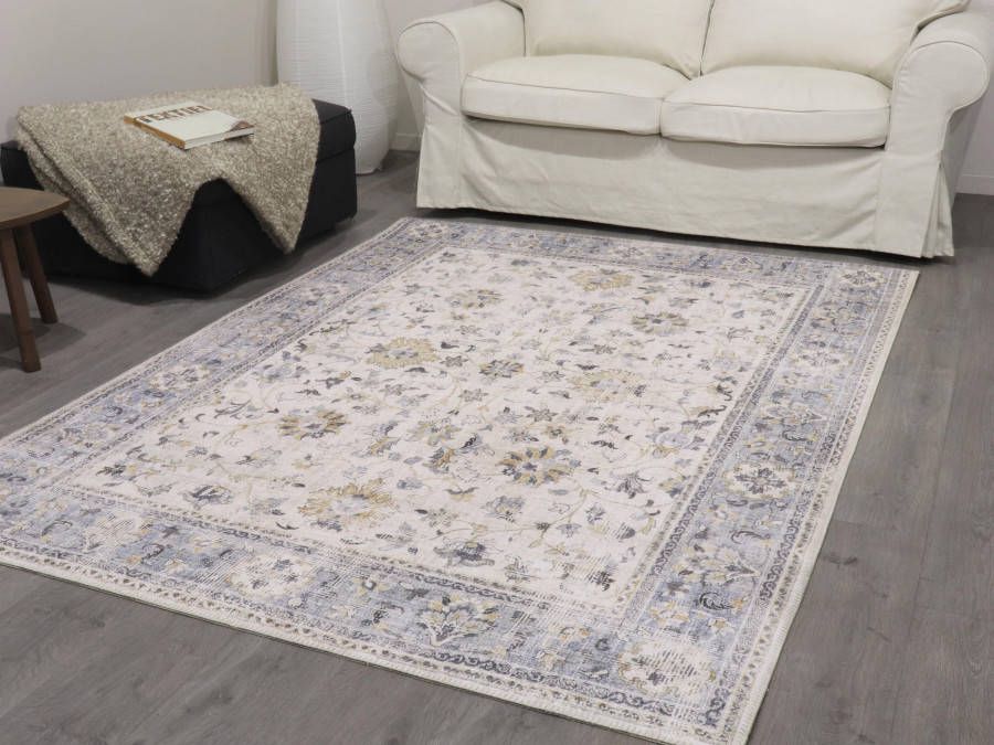 Mobistoxx Tapijt FELICIA 160x230 cm crème blauw