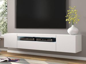 Mobistoxx Tv-meubel AUREO 3 deuren 200 cm wit zonder led
