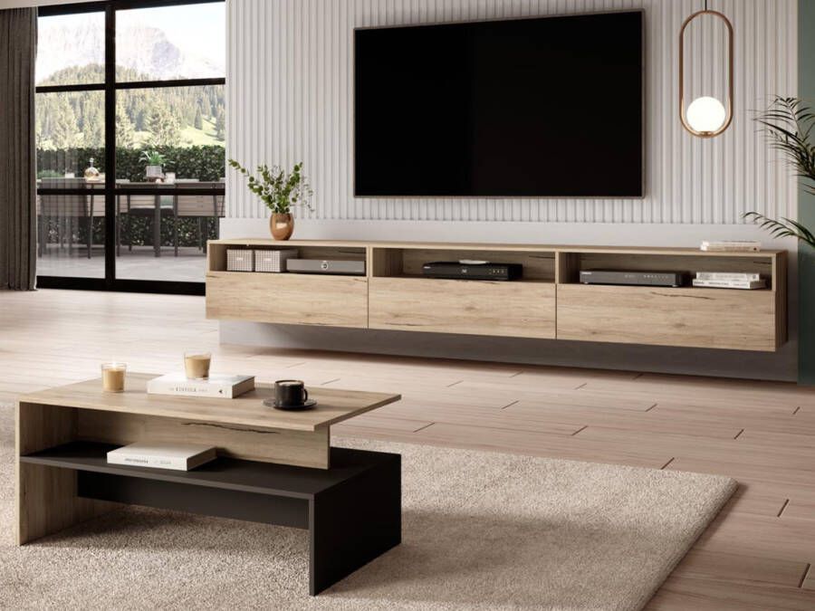 Mobistoxx Tv-meubel BABEL II 3 deuren 3 vakken sanremo met salontafel