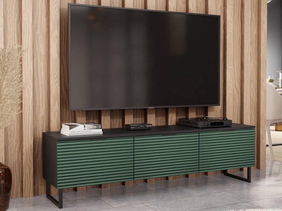 Mobistoxx Tv-meubel DELONI 3 deuren groen
