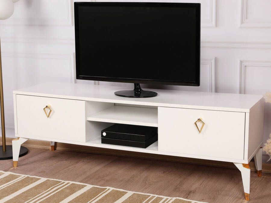 Mobistoxx Tv-meubel POKI 2 klapdeuren wit