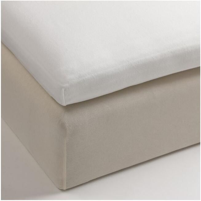 Beddinghouse Jersey Topper Hoeslaken Lits-jumeaux 180x200 220 cm Wit - Foto 4