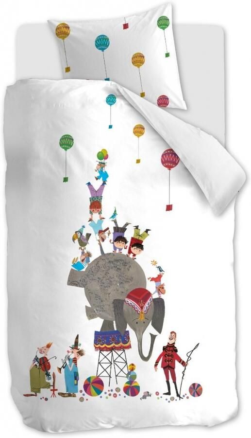 Beddinghouse x Fiep Amsterdam Circus Fiep dekbedovertrek Eenpersoons 140x200 220 Multi