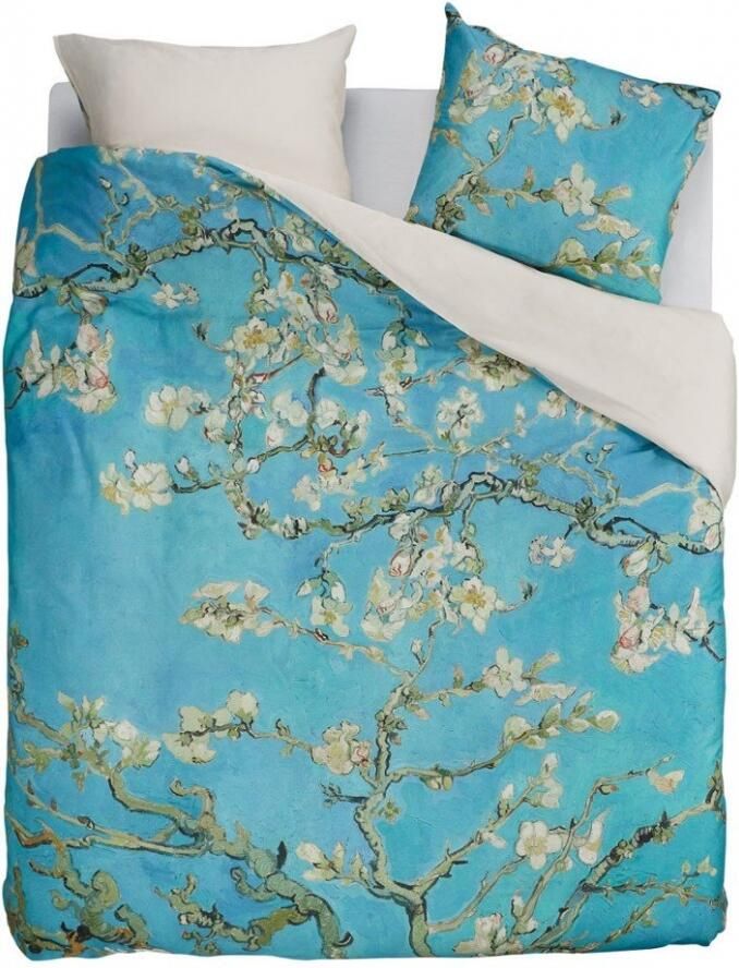 Beddinghouse x Van Gogh Museum Almond Blossom dekbedovertrek Tweepersoons 200x200 220 Blauw - Foto 3