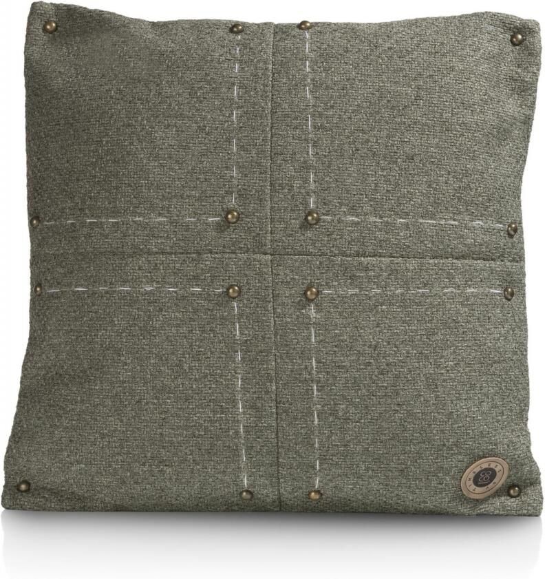 COCO maison | Avery kussen 50x50cm olijf | Woonaccessoires | Sierkussen