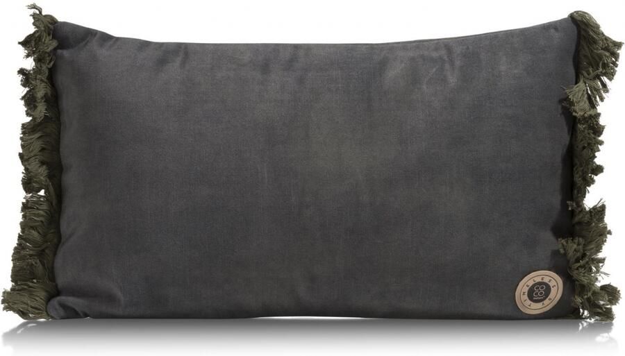 COCO maison | Mila kussen 30x50cm olijf | Woonaccessoires | Sierkussen
