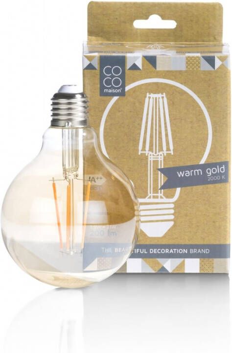 COCO maison | led E-27 globe warm golden | Woonaccessoires | Lichtbron