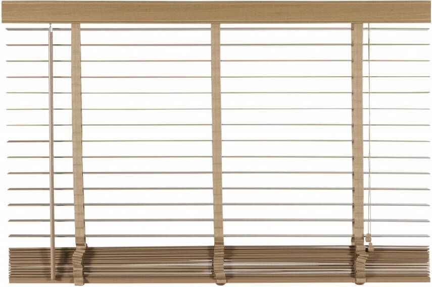 Woonexpress Houten Jaloezie Naturel 120 x 130 cm (BxH) Lamelbreedte: 5 cm met Bedieningskoord en Draaistang - Foto 3