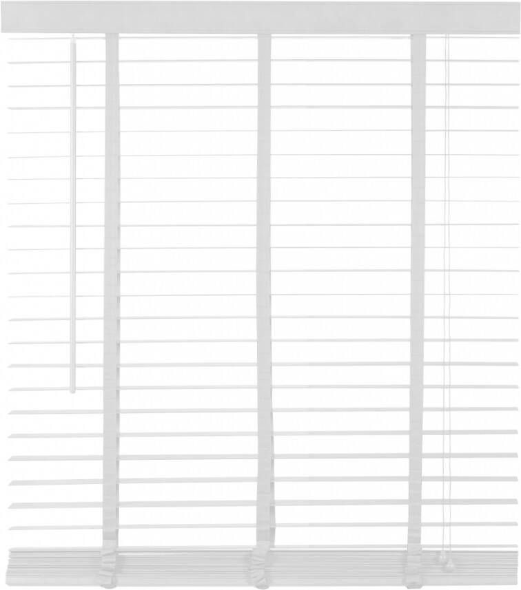 Woonexpress Houten Jaloezie Wit 120 x 210 cm (BxH) Lamelbreedte: 5 cm met Bedieningskoord en Draaistang - Foto 2