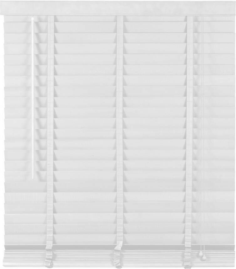 Woonexpress Houten Jaloezie Wit 140 x 210 cm (BxH) Lamelbreedte: 5 cm met Bedieningskoord en Draaistang - Foto 2