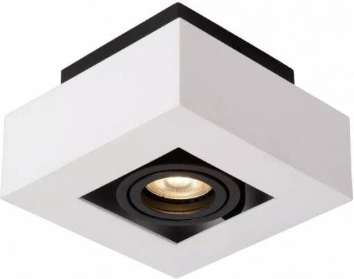 Lucide XIRAX Plafondspot LED Dim to warm GU10 1x5W 2200K 3000K Wit