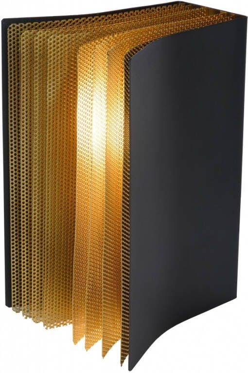 LUCIDE Tafellamp Extravaganza Livret Zwart Messing E14