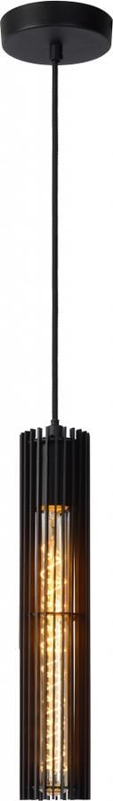 Lucide LIONEL Hanglamp 1xE27 Zwart - Foto 1