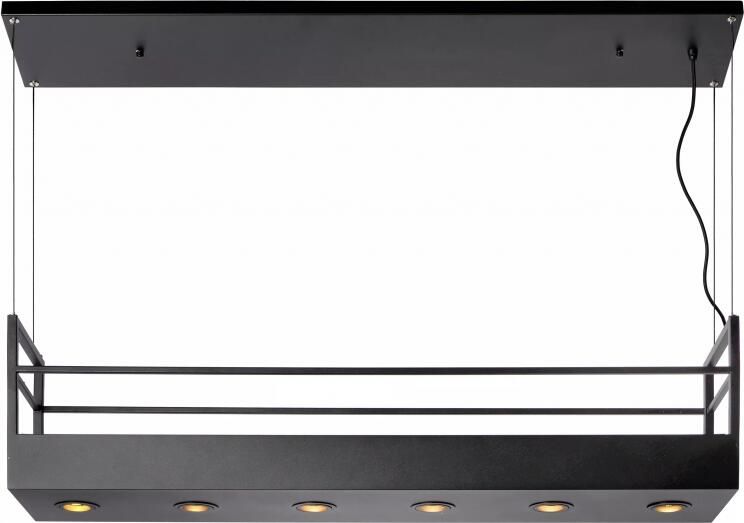 Lucide MIRAVELLE Hanglamp 6xGU10 Zwart