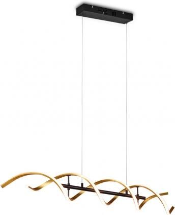 TRIO SEQUENCE Hanglamp Goud incl. 1x SMD 45 W
