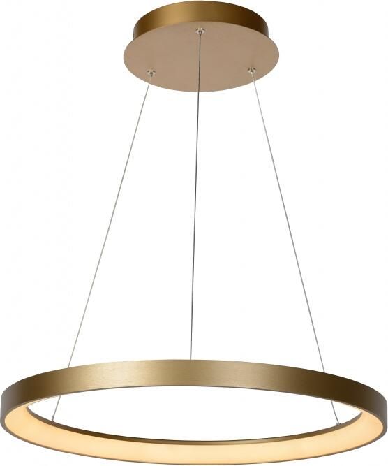 Lucide VIDAL Hanglamp Ø 58 cm LED Dimb. 1x48W 2700K Mat Goud Messing