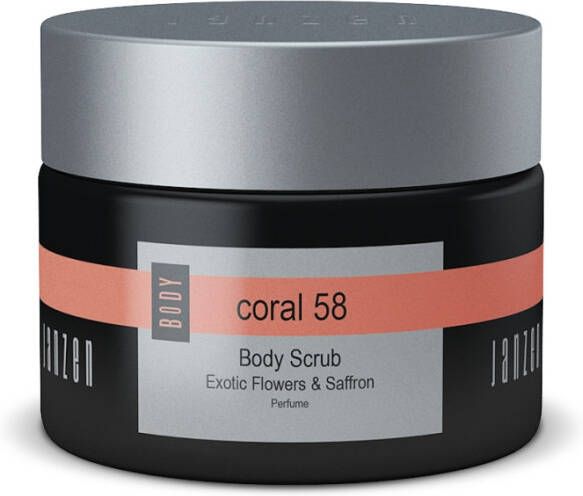 Janzen Body Scrub Coral 58 Kruidig en Krachtig Verzorgende oliën Thalassotherapie 420 gram