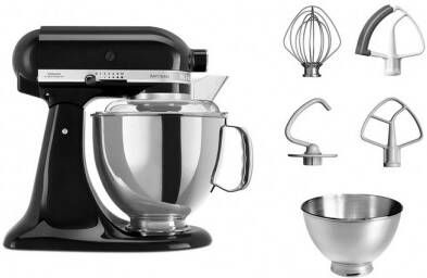 Kitchenaid Artisan 5KSM175PSEOB Onyx Zwart | Keukenrobots | Keuken&Koken Keukenapparaten | 5KSM175PSEOB - Foto 4