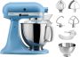 KitchenAid 5KSM175PSEVB Keukenrobot met kantelbare kop 4 8 L Standmixer Artisan Premium Blauw velvet - Thumbnail 3