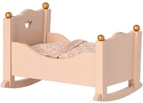 Maileg Poppenhuisaccessoire Houten wiegje