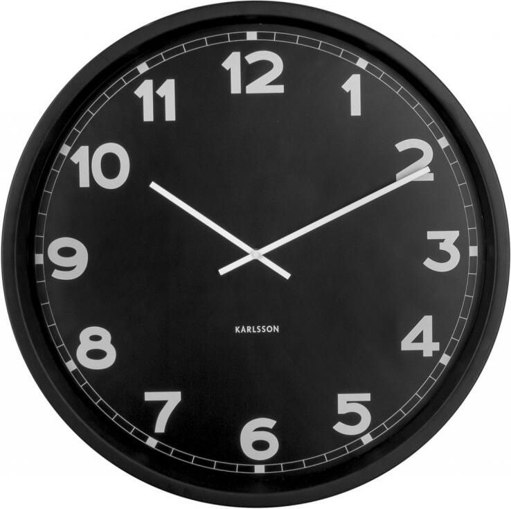 Karlsson Wandklok New Classic Medium Zwart- Ø40 5cm