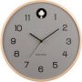 Karlsson Wall clock Natural Cuckoo birch wood mouse grey - Thumbnail 2