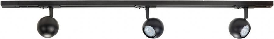 Highlight Railsysteem Trackline 100 cm + 3 retrobol spots zwart